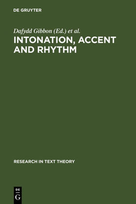 Gibbon / Richter |  Intonation, Accent and Rhythm | eBook | Sack Fachmedien