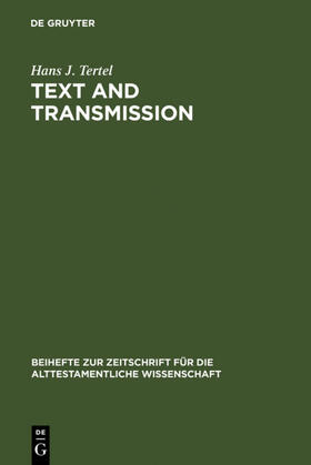 Tertel |  Text and Transmission | eBook | Sack Fachmedien