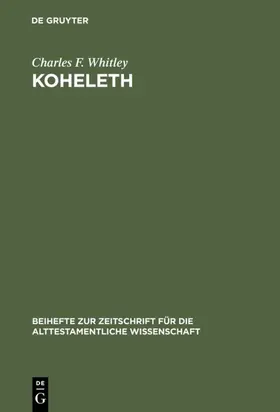 Whitley |  Koheleth | eBook | Sack Fachmedien