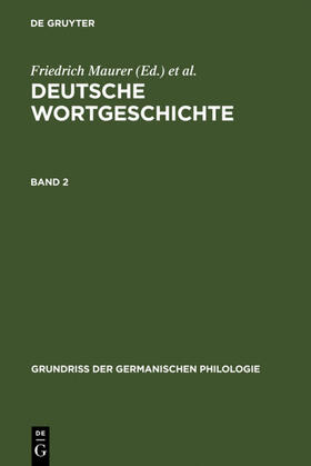 Maurer / Stroh / Rupp |  Deutsche Wortgeschichte. Band 2 | eBook | Sack Fachmedien