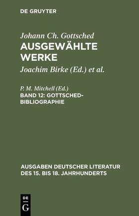 Gottsched / Mitchell |  Gottsched-Bibliographie | eBook | Sack Fachmedien
