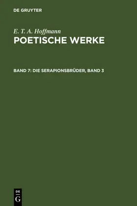 Hoffmann |  Die Serapionsbrüder, Band 3 | eBook | Sack Fachmedien