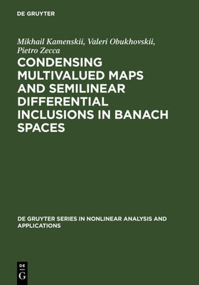 Kamenskii / Obukhovskii / Zecca |  Condensing Multivalued Maps and Semilinear Differential Inclusions in Banach Spaces | eBook | Sack Fachmedien