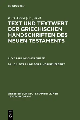 Aland |  Der 1. und der 2. Korintherbrief | eBook | Sack Fachmedien