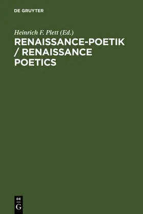 Plett |  Renaissance-Poetik / Renaissance Poetics | eBook | Sack Fachmedien