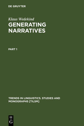 Wedekind |  Generating Narratives | eBook | Sack Fachmedien