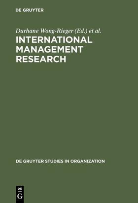 Wong-Rieger / Rieger | International Management Research | E-Book | sack.de