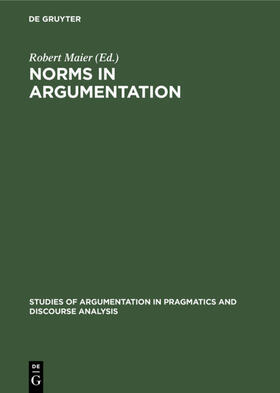 Maier |  Norms in Argumentation | eBook | Sack Fachmedien