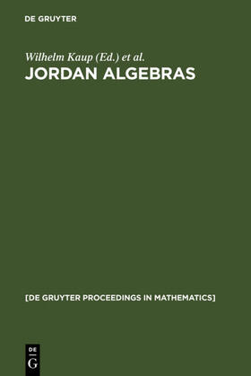 Kaup / Mccrimmon / Petersson |  Jordan Algebras | eBook | Sack Fachmedien