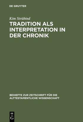 Strübind |  Tradition als Interpretation in der Chronik | eBook | Sack Fachmedien