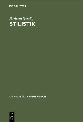 Sandig |  Stilistik | eBook | Sack Fachmedien