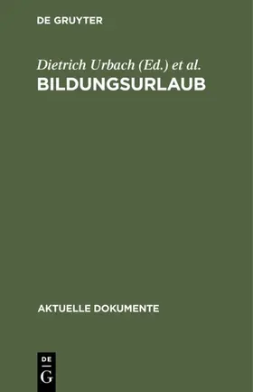 Urbach / Winterhager |  Bildungsurlaub | eBook | Sack Fachmedien