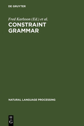 Karlsson / Voutilainen / Heikkilae |  Constraint Grammar | eBook | Sack Fachmedien