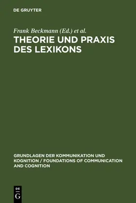 Beckmann / Heyer |  Theorie und Praxis des Lexikons | eBook | Sack Fachmedien