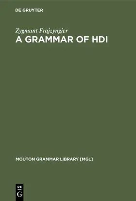 Frajzyngier | A Grammar of Hdi | E-Book | sack.de