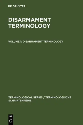  Disarmament Terminology | eBook | Sack Fachmedien