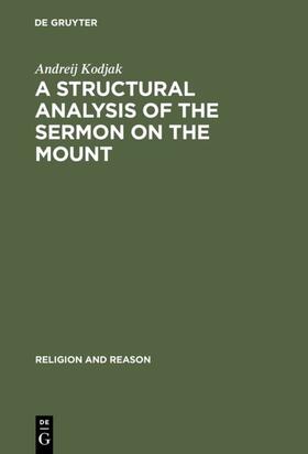 Kodjak |  A Structural Analysis of the Sermon on the Mount | eBook | Sack Fachmedien