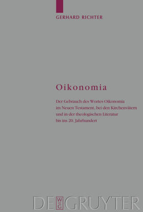 Richter |  Oikonomia | eBook | Sack Fachmedien