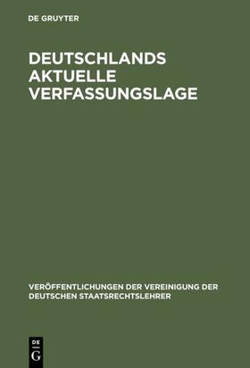 Deutschlands aktuelle Verfassungslage | E-Book | sack.de