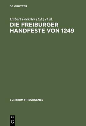Foerster / Dessonanz |  Die Freiburger Handfeste von 1249 | eBook | Sack Fachmedien