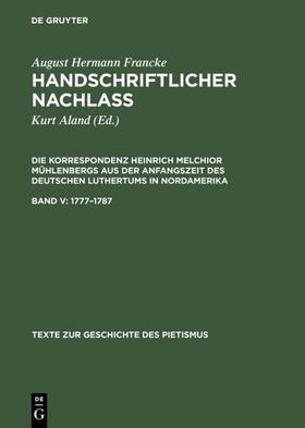 Aland / Wellenreuther |  1777–1787 | eBook | Sack Fachmedien