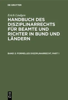 Lindgen |  Formelles Disziplinarrecht | eBook | Sack Fachmedien