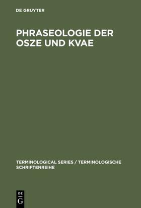  Phraseologie der OSZE und KVAE | eBook | Sack Fachmedien