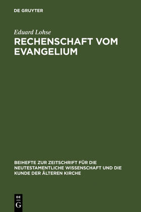 Lohse |  Rechenschaft vom Evangelium | eBook | Sack Fachmedien