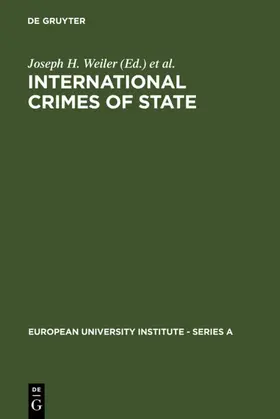 Weiler / Cassese / Spinedi |  International Crimes of State | eBook | Sack Fachmedien