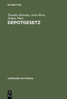 Heinsius / Horn / Than |  Depotgesetz | eBook | Sack Fachmedien