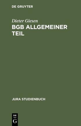 Giesen |  BGB Allgemeiner Teil | eBook | Sack Fachmedien