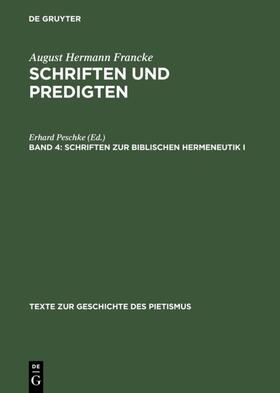 Peschke |  Schriften zur biblischen Hermeneutik I | eBook | Sack Fachmedien