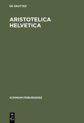 Lohr |  Aristotelica Helvetica | eBook | Sack Fachmedien