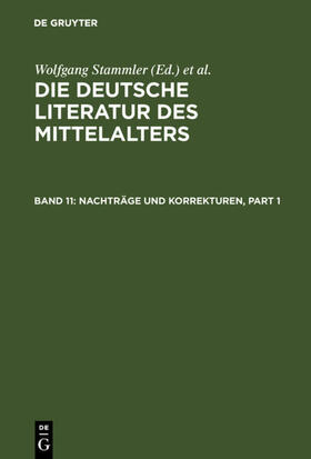 Stammler / Wachinger / Ruh |  Nachträge und Korrekturen | eBook | Sack Fachmedien