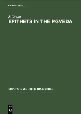 Gonda |  Epithets in the Rgveda | eBook | Sack Fachmedien