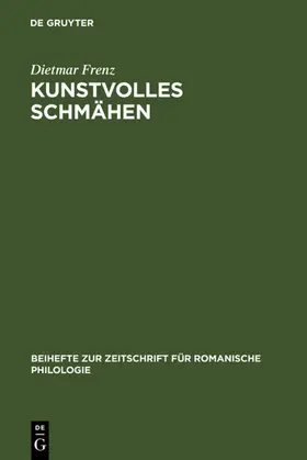 Frenz |  Kunstvolles Schmähen | eBook | Sack Fachmedien