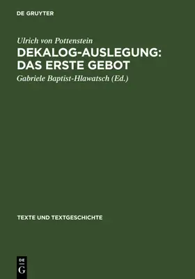 Baptist-Hlawatsch |  Dekalog-Auslegung: Das erste Gebot | eBook | Sack Fachmedien