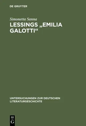 Sanna |  Lessings "Emilia Galotti" | eBook | Sack Fachmedien