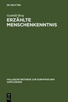 Berg |  Erzählte Menschenkenntnis | eBook | Sack Fachmedien