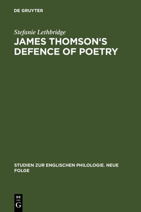 Lethbridge |  James Thomson's Defence of Poetry | eBook | Sack Fachmedien