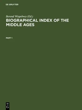  Biographical Index of the Middle Ages | eBook | Sack Fachmedien