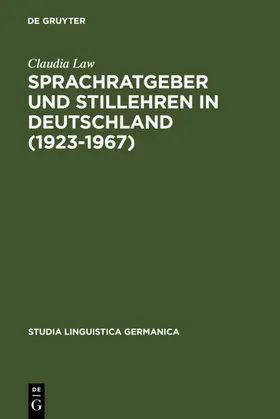 Law |  Sprachratgeber und Stillehren in Deutschland (1923-1967) | eBook | Sack Fachmedien