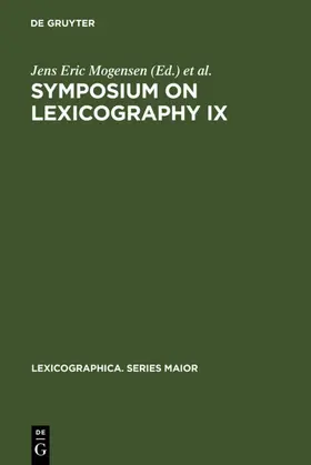 Mogensen / Pedersen / Zettersten |  Symposium on Lexicography IX | eBook | Sack Fachmedien