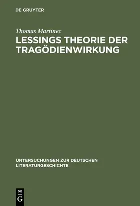 Martinec |  Lessings Theorie der Tragödienwirkung | eBook | Sack Fachmedien