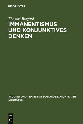 Borgard |  Immanentismus und konjunktives Denken | eBook | Sack Fachmedien