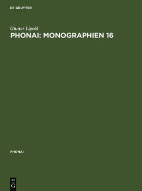 Lipold |  Phonai: Monographien 16 | eBook | Sack Fachmedien