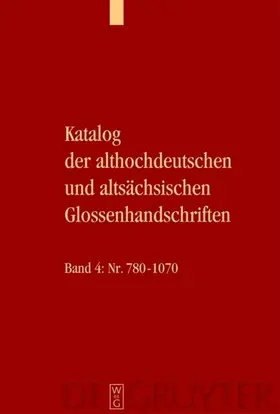 Bergmann / Stricker | Katalog der althochdeutschen und altsächsischen Glossenhandschriften | E-Book | sack.de