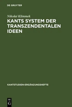 Klimmek |  Kants System der transzendentalen Ideen | eBook | Sack Fachmedien