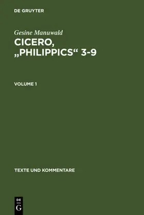 Manuwald |  Cicero, "Philippics" 3-9 | eBook | Sack Fachmedien