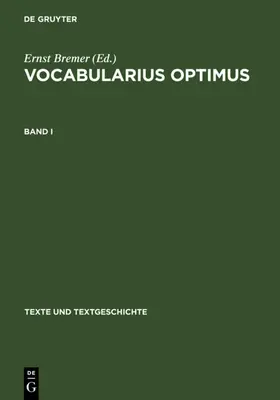 Bremer | Vocabularius optimus | E-Book | sack.de